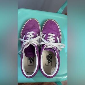 Vans Old Skool Shoes Women’s size 6 Purple Suede Canvas Low Top Skate